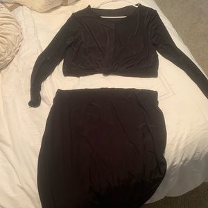 Fashion Nova 2 Piece Skirt Set